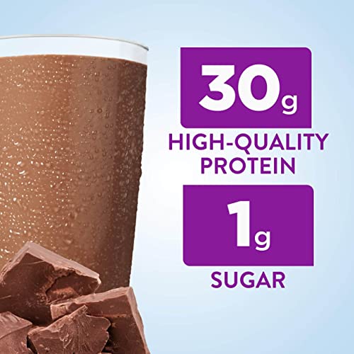 Ensure Max Protein Nutrition Shake with 30 g of protein, 1 g of sugar, Nutrition Shake, Chocolate, 11 fl oz, 12 Count