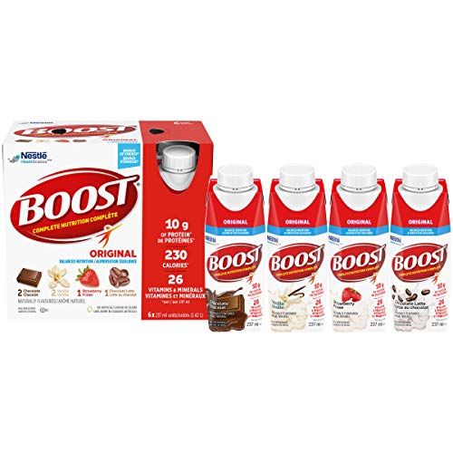 BOOST Original Meal Replacement Drink, 237 ml, 6 Count Variety Pack (Box Of 4) (Packaging May Vary)
