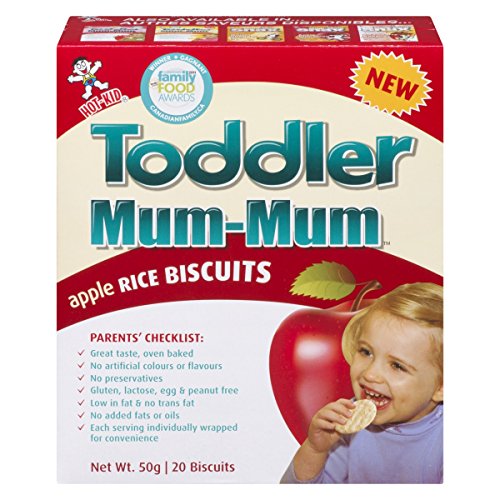 Toddler Mum Mum Apple Rice Biscuits, Pack of 6 Boxes