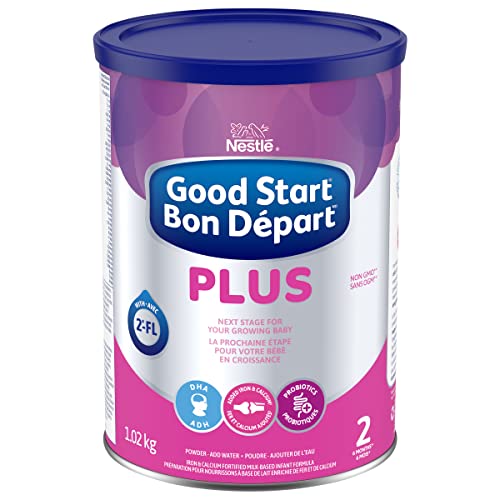 NESTLÉ GOOD START PLUS 2 Powder Baby Formula, For Babies 6 months plus, Added Iron & Calcium, With DHA, Probiotics and 2'-FL, 1.02kg