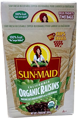 Sunmaid Organic Raisins, 2 Count , 1814g