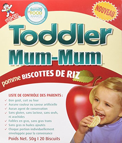 Toddler Mum Mum Apple Rice Biscuits, Pack of 6 Boxes