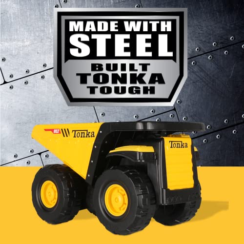 Tonka - Steel Classics Toughest Mighty Dump Truck , Yellow