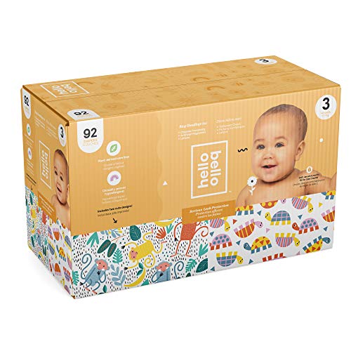 Hello Bello Club Box diapers - Monkeys and Turtles - Size 3 92 count