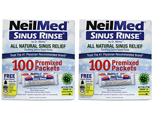 NeilMed. Sinus Rinse All Natural Relief Premixed Refill Packets 100 Each (2 Packs (100 Each))