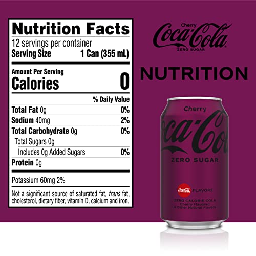 Coca-Cola Zero Cherry, 12 PK, 12 Fl oz Cans by Coca-Cola