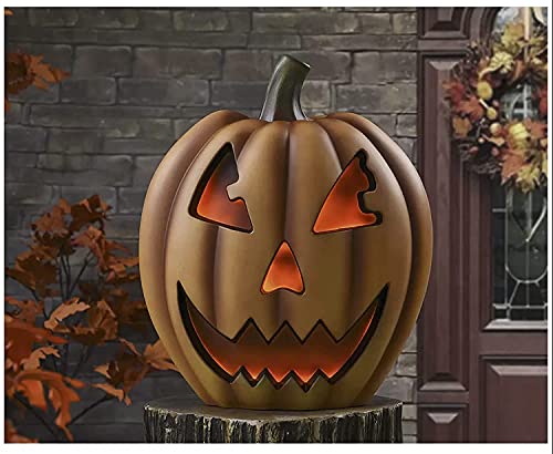 Halloween Pumpkin with Flickering Flame Effect and Sound