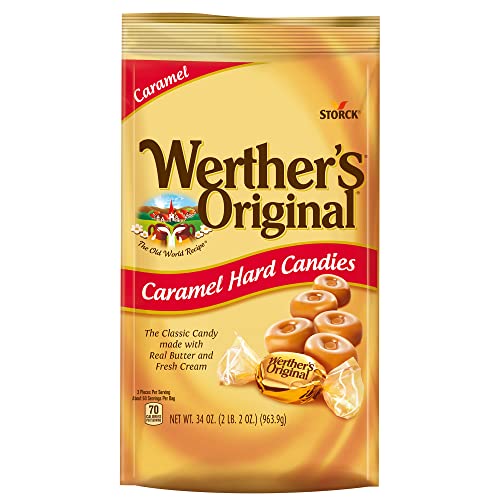 Werther's Original Caramel Hard Candy, 34.0-Ounce Bags (Pack of 2)