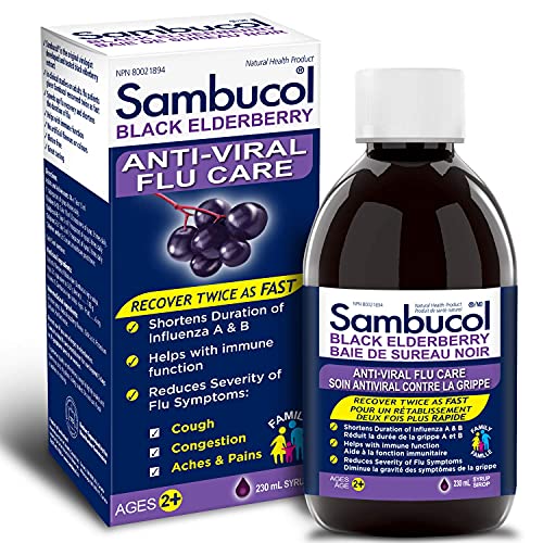 Sambucol Black Elderberry Anti-Viral Flu Care Syrup