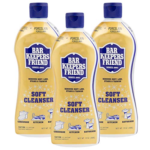 Bar Keepers Friend Soft Cleanser for Stainless Steel / Porcelain / Ceramic / Tile / Copper - 13 Oz. - 3-PK