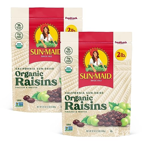 Sun Maid Organic Raisins Net wt 64 oz, 64 Ounces