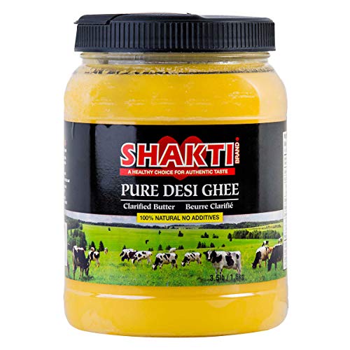 Shakti Pure Desi Ghee, 100% Natural Clarified Butter. No Additives, 1.6 kg (Pack of 1)