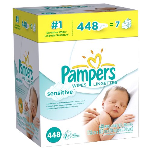 Pampers Baby Wipes Sensitive iPOSZx, 2Pack (448 Count)