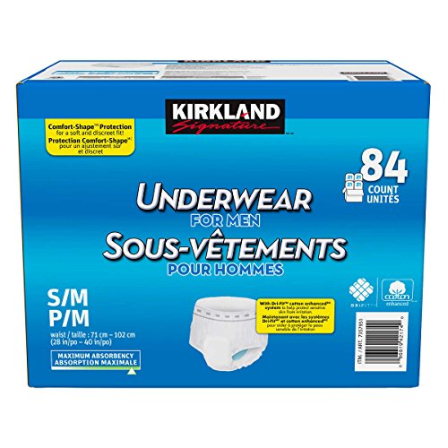 Kirkland Signature Underwear for Men Size Small/Medium, 84-Count