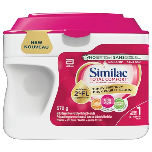 Similac Total Comfort, Baby Formula, Tummy-Friendly, Easy To Digest, Now With Breast Milk-Inspired Innovation 2’-FL, 0+ Months, Powder, 570 g