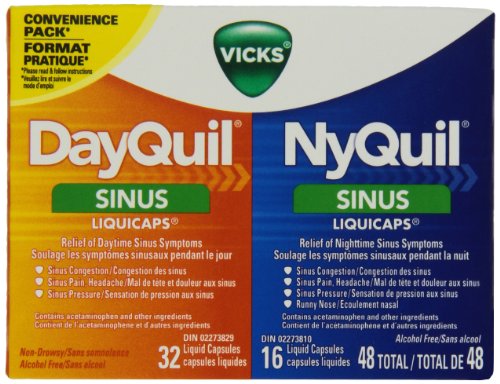 Vicks Dayquil Nyquil Sinus Combo 48Ct- Packaging May Vary