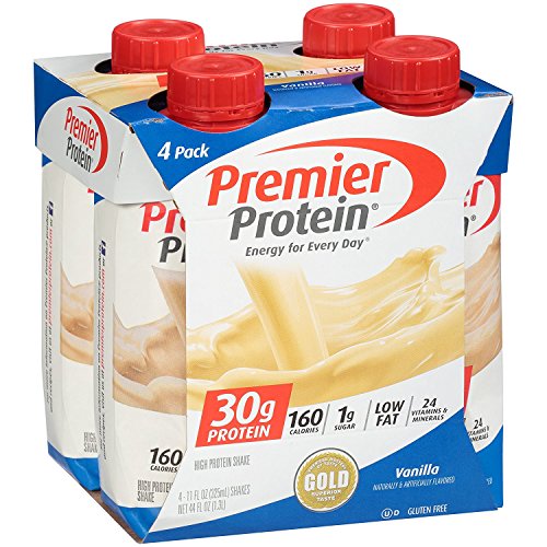 Premier Protein tcweoG 30g Protein Shake, 11 fl oz Bottle, Vanilla 4 Count (4 Pack)