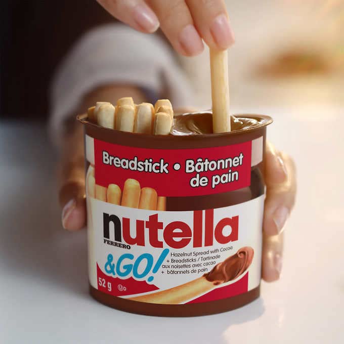 Nutella & Go Breadstick Chocolate Snack Packs, 16 × 52g/1.8 Oz