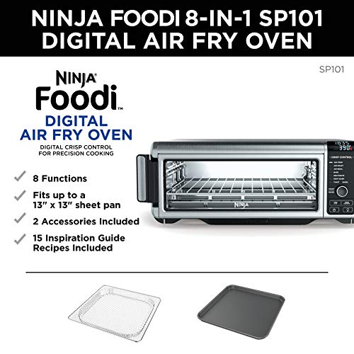 Ninja SP101 Foodi 8-in-1 Digital Air Fry, Large Toaster Oven Keep