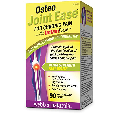 Webber Naturals Osteo Joint Ease with InflamEase and Glucosamine Chondroitin, Caplet, 90 Count