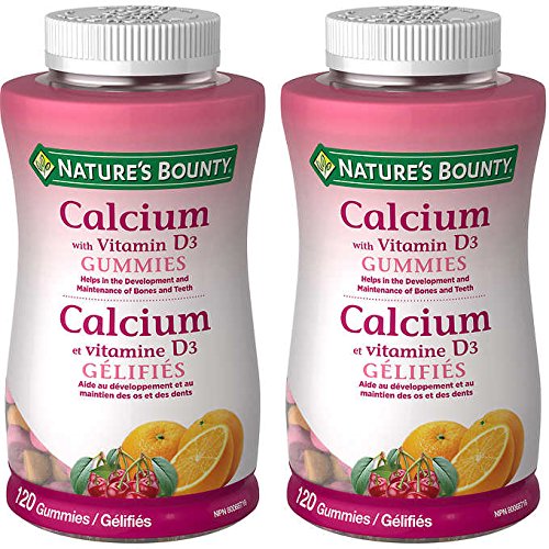 Nature’s Bounty Calcium with Vitamin D3 Adult Gummies - 2 x 120 Gummies