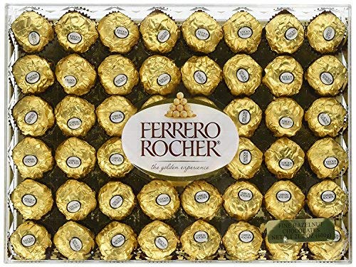 Chocolate Assorted Ferrero Rocher Fine Hazelnut Chocolates, Flat 48 Count, 21.2 oz. With Free Inspiration Baby on Board (96 Count)