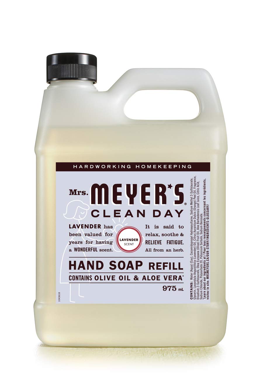 Mrs. Meyers Clean Day Hand Soap Refill - Lavender, 975 ml (Pack of 12)