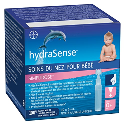 HydraSense Easydose Single-Use Vials for Babies, Baby Nasal Care, 30 Count