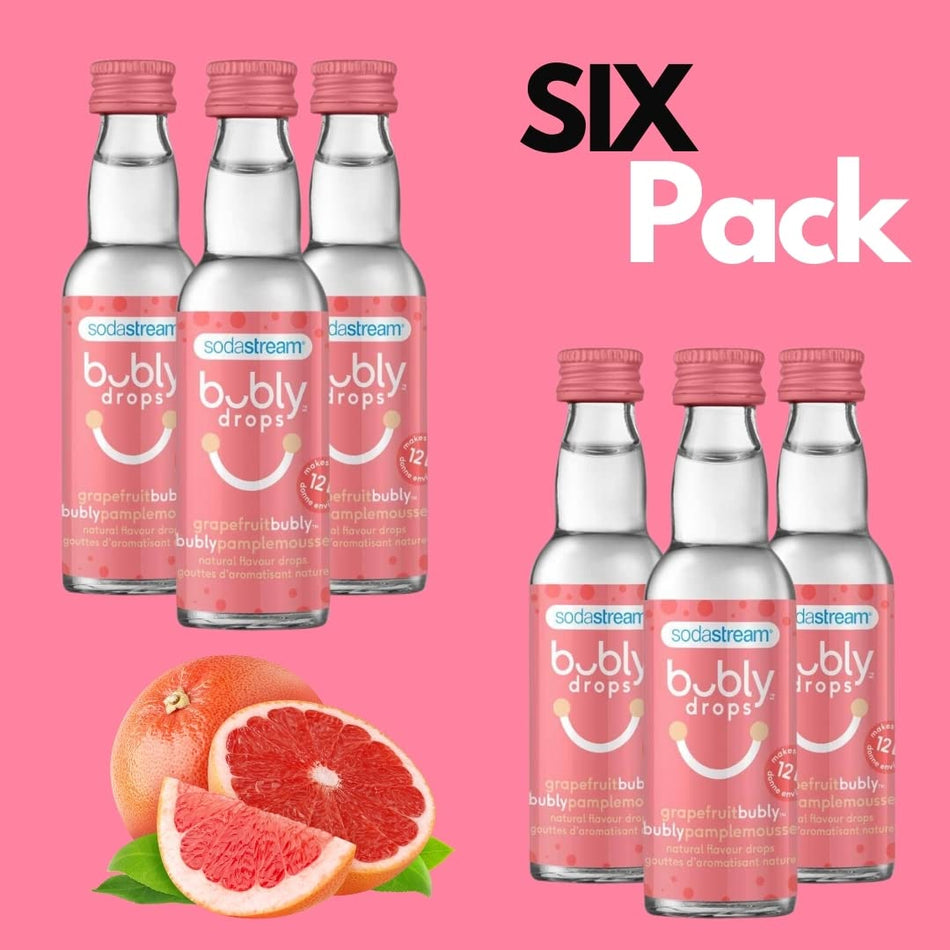 SodaStream bubly Drops Grapefruit - (6 Pack) - 6x40ml