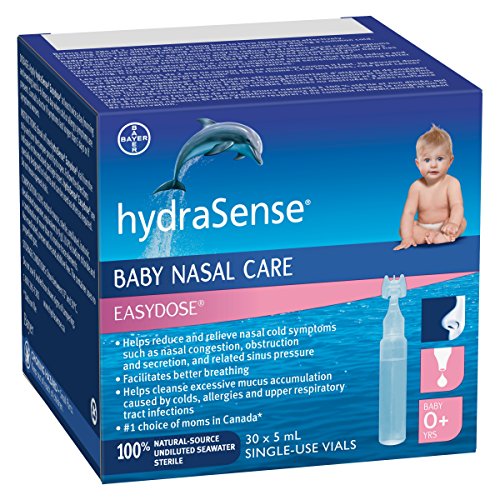 HydraSense Easydose Single-Use Vials for Babies, Baby Nasal Care, 30 Count