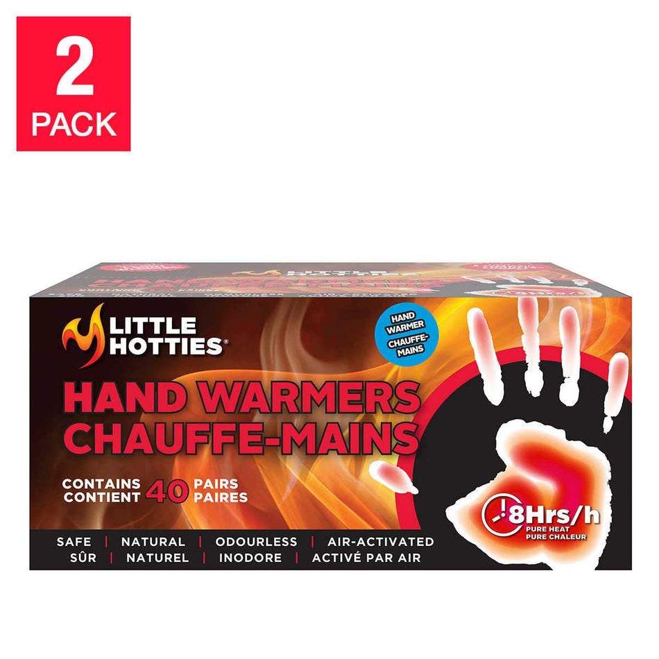 Little Hotties Hand Warmers 80-Pack Air-Activated 8 Hours Durability (80-Pack)