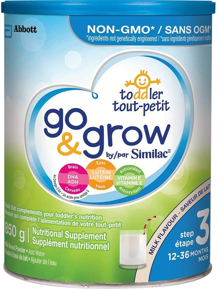 Similac Go & Grow By Similac Step 3 Toddler Drink, Powder, 4 X 850 G, Milk Flavour 3400 Gram