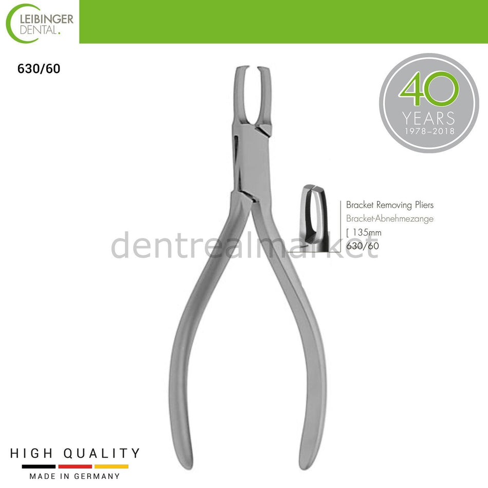 Orthodontic Bracket Removing Pliers Straight - 135 mm