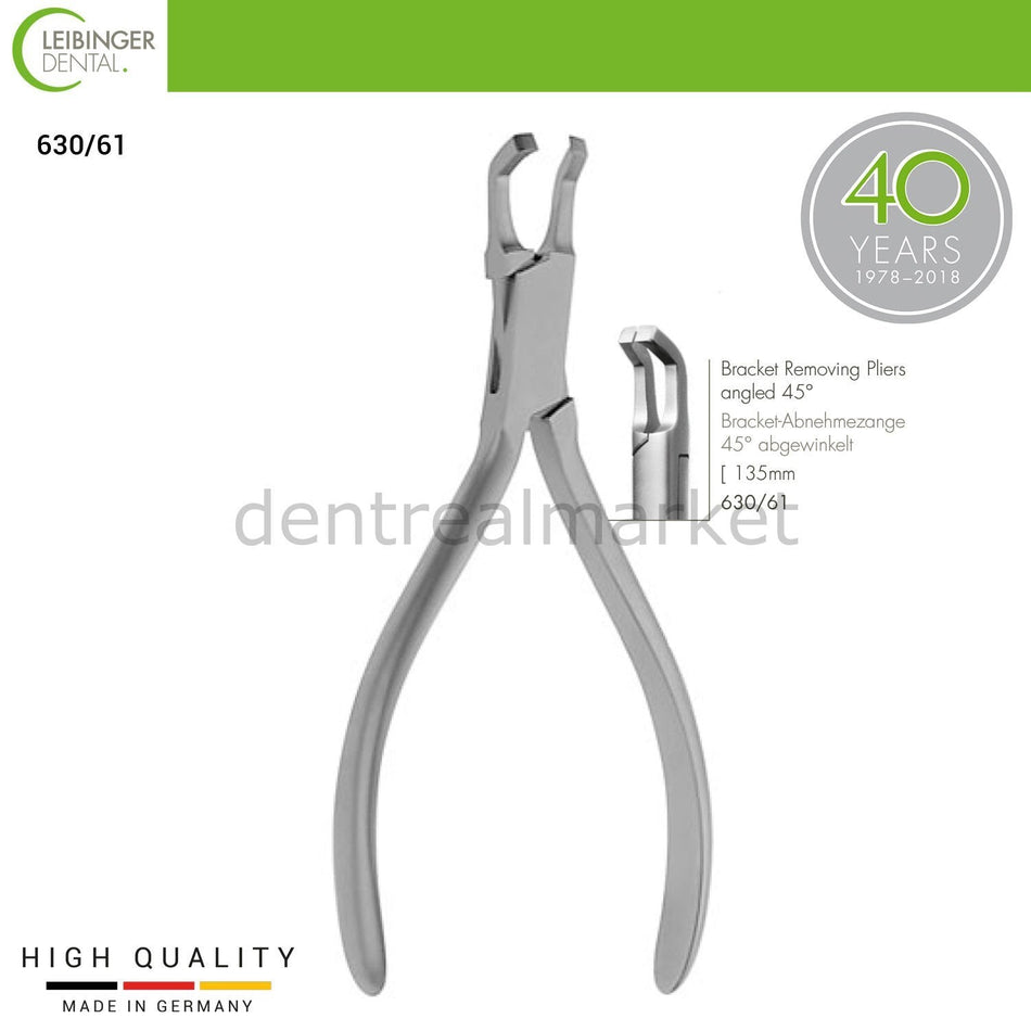 Bracket Removing Pliers 45° Angled - Bracket Removing Pliers 45° Angled - 135 mm