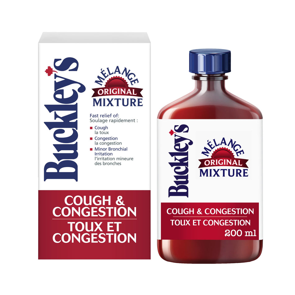 Buckley's Cough Syrup for Cough and Congestion Relief, Original Mixture, 200ml (Packaging May Vary)