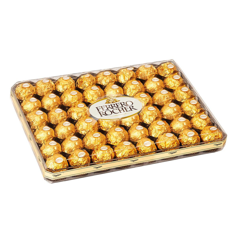 Ferrero Rocher Hazelnut Chocolates, Jewel Box, 48 Count, 600 Grams