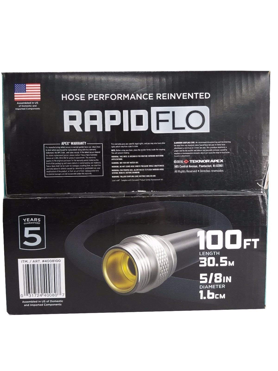 Rapid Flo Light Weight Tough Kink-Resistant Garden Hose 5/8 in 100 ft