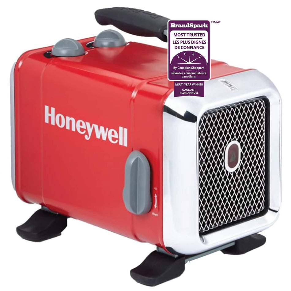 Honeywell HZ-510MPC ProSeries Utility Ceramic Space Heater for Garage, Red