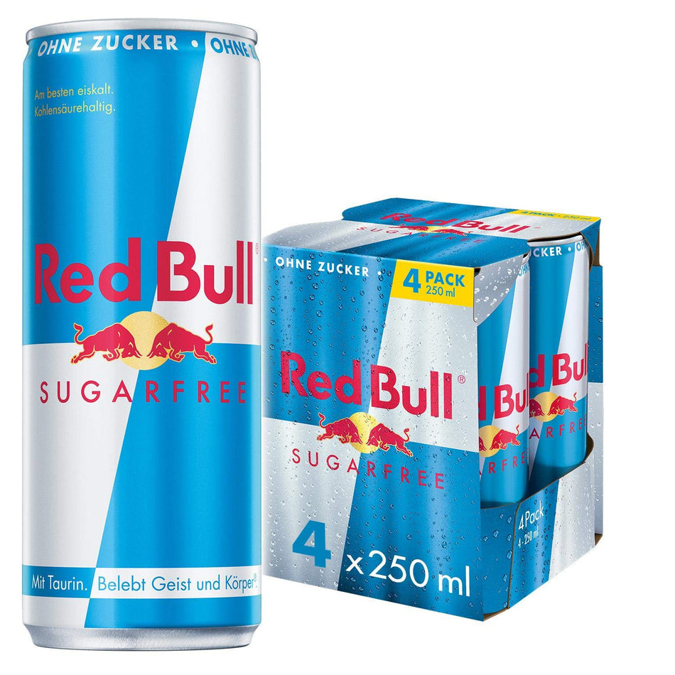 Red Bull Energy Drink Sugar Free (4x250ml)