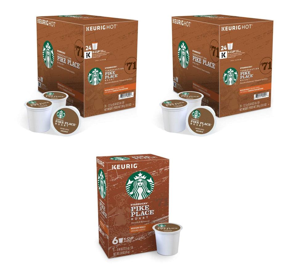 Starbucks Pike Place Roast, K-cup Portion Pack for Keurig K-cup Brewers, 10-count