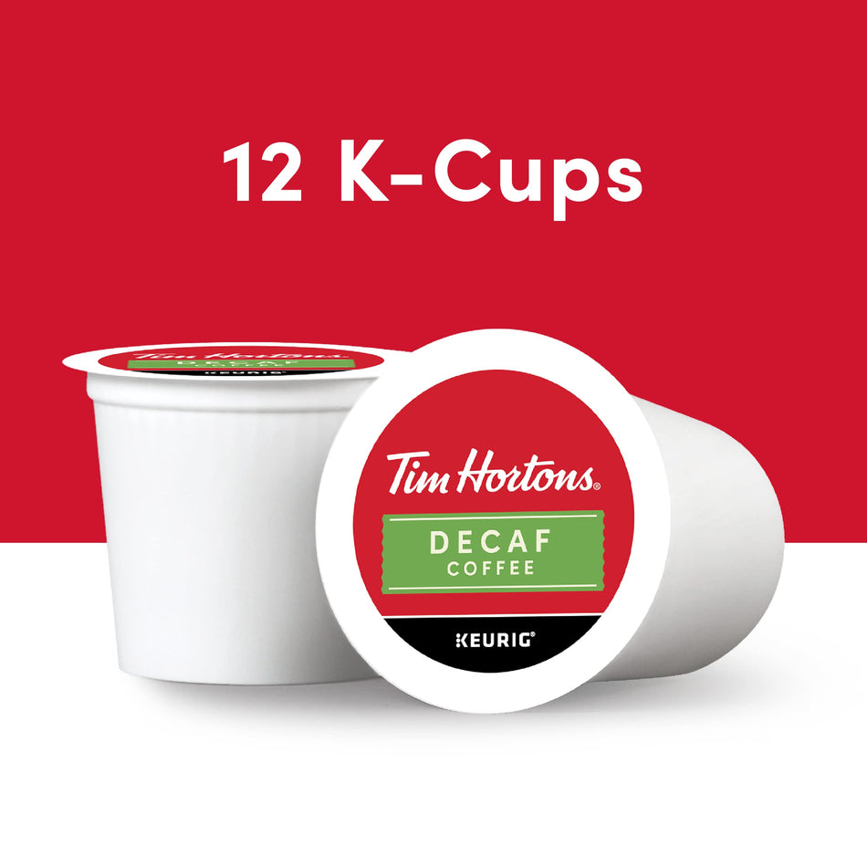 Tim Hortons Single Serve RealCup - Decaffeinated Coffee Cups - 12 ct