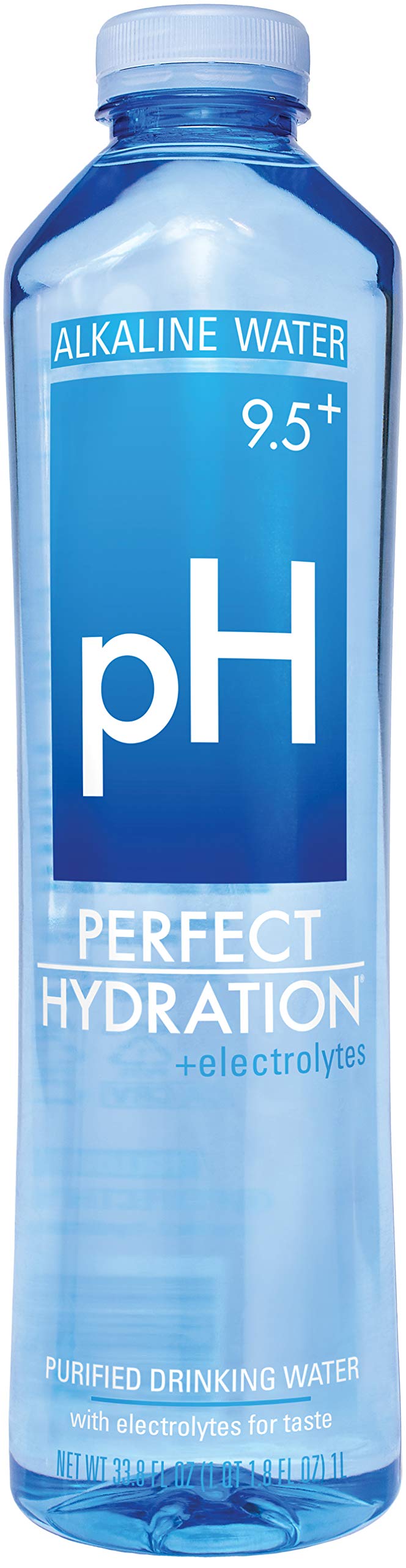 PERFECT HYDRATION Enhanced Ph 9+ Alkaline + Electrolyte Water That Helps You Hydrate Better! 1000ml, 12 Count