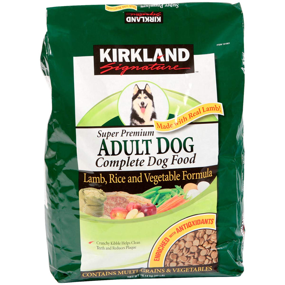 Kirkland Signature Adult Formula Lamb, Rice and Vegetable Dog Food 40 lb ES
