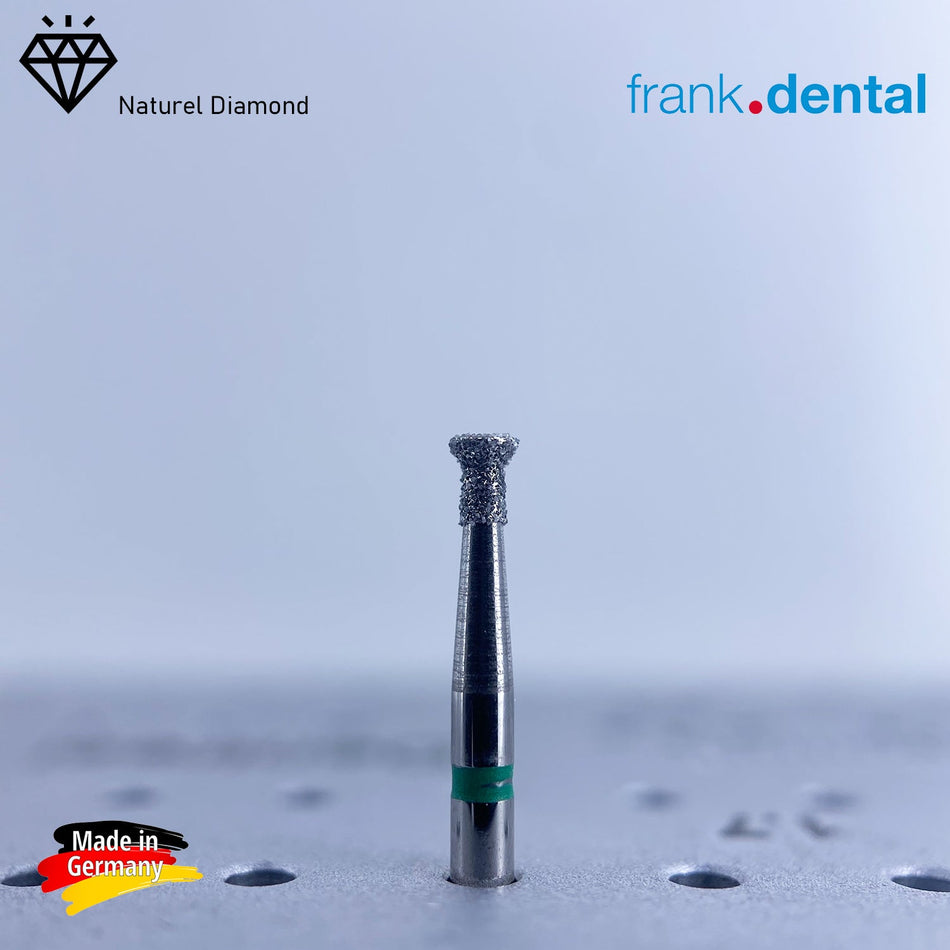 Dental Natural Diamond Bur - 809 Inverted Cone Dental Burs - For Turbine - 5 Pcs