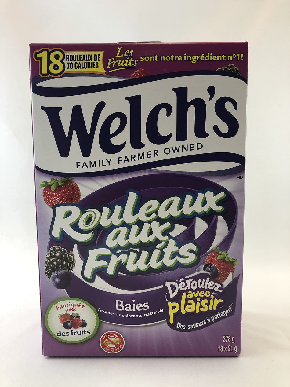 Welchs Berry Fruit Rolls - 18 - 21g Rolls, 70 Calorie/Roll