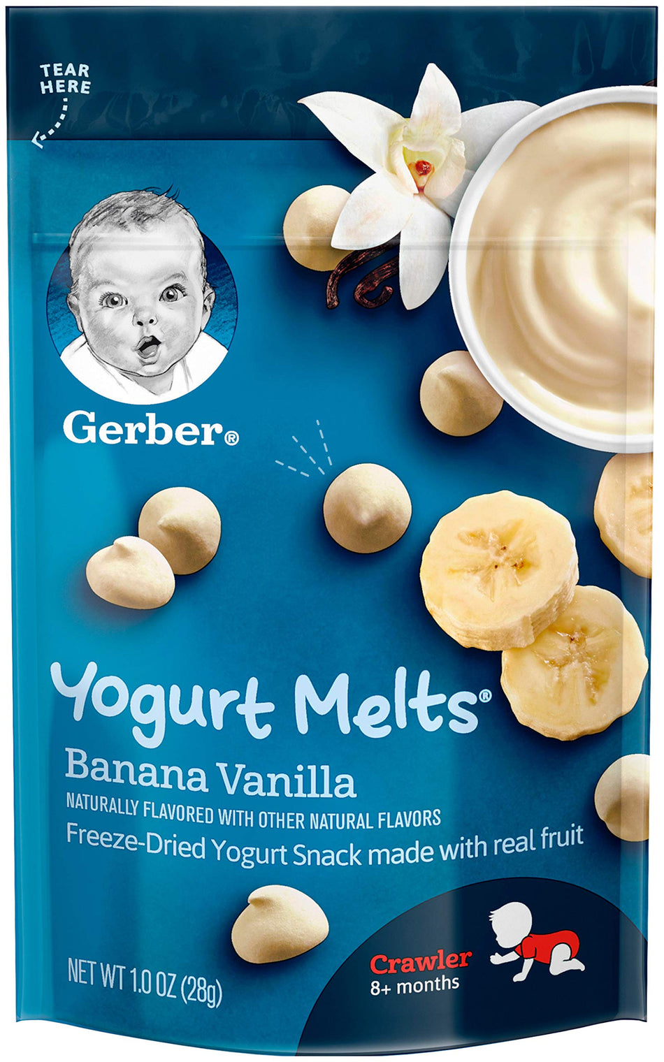 Gerber Yogurt Melts Baby Snack, Banana Vanilla, 1 Ounce (Pack of 3)