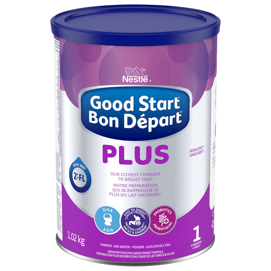 GOOD START PLUS 1 Powder Baby Formula, Easy to Digest, Contains DHA For Brain & Eye Development, Probiotics and 2'-FL, Powder, 1.02kg