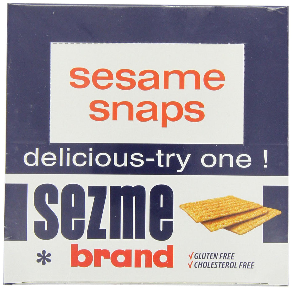 Sezme Sesame Snaps Crackers, 40 Grams/1.4 Ounces - 24 Pack