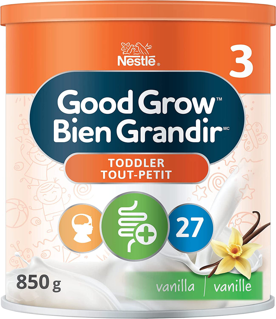 NESTLÉ Good Grow Stage 3 Nutritional Toddler Drink, 12+ Months, Vanilla Flavour, 850 g, Pack of 6