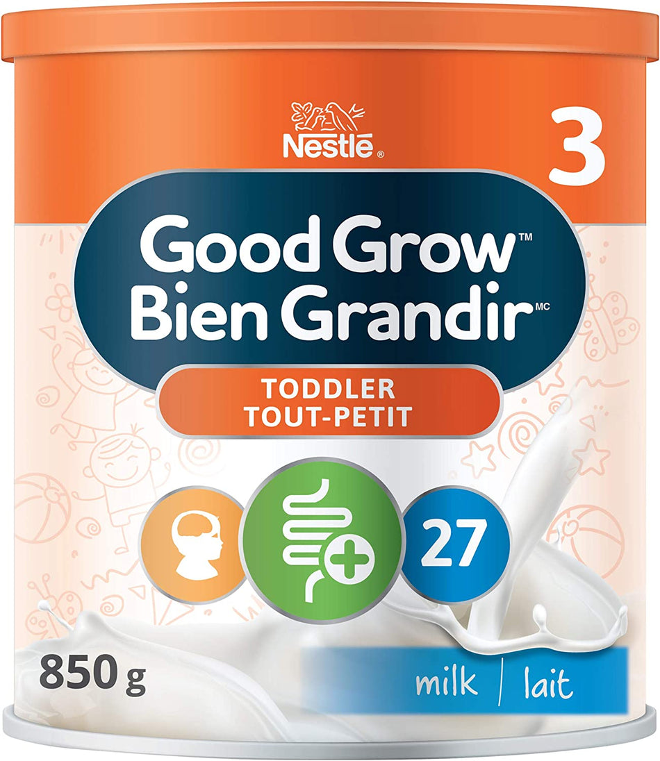 NESTLÉ GOOD GROW Stage 3 Nutritional Toddler Drink, 12+ months, Milk Flavour, 850 g, Pack of 6